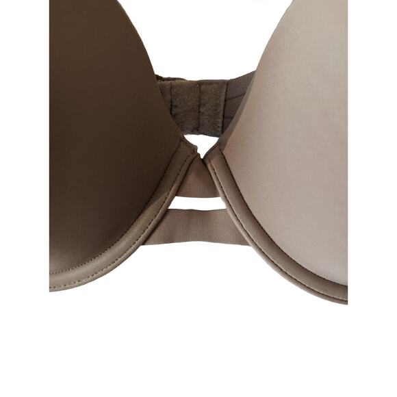 Warner's Beige No Side Effects Underarm Smoothing T-Shirt Underwire Bra Size 36C - Picture 4 of 6